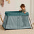 Travel Cot Light Dark Green