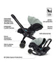 Bundle Doona x Infant Car Seat Stroller Dusty Sage + Miila Black Stroller