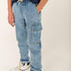 Jake Cargo Denim Light Stonewash