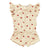 Ruffle Terry Jumpsuit Apple Print Sesame