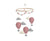 Air Balloons, Pennants Mobile Pink