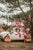 Heart Pillow with Frill Red Checkered