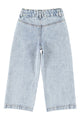 Flare Trousers Fadded Light Blue Denim
