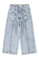 Flare Trousers Fadded Light Blue Denim