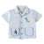 Ben Striped Jersey Resort Polo With Banana & Toucan Embroidery