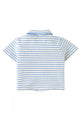 Ben Striped Jersey Resort Polo With Banana & Toucan Embroidery