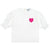 Heart Frill Shirt White