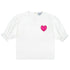 Heart Frill Shirt White