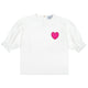 Heart Frill Shirt White