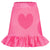 Hearts Frilled Skirt Pink