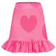 Hearts Frilled Skirt Pink