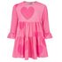 Hearts Frill Spinning Dress Pink