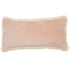 Soft Velvet Bolster With Fringe Latte