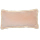 Soft Velvet Bolster With Fringe Latte
