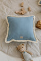 Cushion with Fringe Jeans Soft Denim
