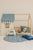 Bolster with Fringe Decorative Pillow Jeans Denim
