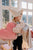 Velvet Heart Pillow with Frill Spring Garden