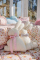 Easter Bunny Pillow Pink Bow