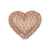 Velvet Heart Pillow with Frill Green Garden