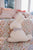 Easter Bunny Pillow Beige Bow