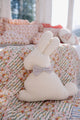 Easter Bunny Pillow Beige Bow