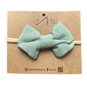 Elastic Bow Mint Green