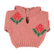 Jacquard Sweater With Collar Pink