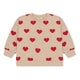 Lou Sweatshirt Hearts Red