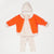 Knitted Baby Cardigan Orange
