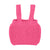Cherry Knitted Baby Top With Straps Pink