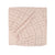 Baby Fitted Sheet Washed Cotton Mauve Pink Grid 70x140 cm