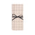 Baby Fitted Sheet Washed Cotton Mauve Pink Grid 70x140 cm