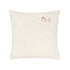 Embroidered Square Cushion French Linen Greige