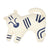 Tiger Embroidery Cushion Blue, Natural 40x32 cm