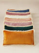 Soft Velvet Bolster with Fringe Light Pink