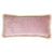 Soft Velvet Bolster with Fringe Light Pink