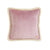 Soft Velvet Cushion with Fringe Light Pink