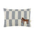 Vibes Rectangular Linen Cushion Blue Tiles Horse 33x22 cm