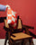 Stanley Square Linen Cushion Orange Tiles