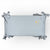 Cot Bumper Washed Stars Grey
