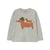 Two Dogs Graphic Sleeve Tee Base Medium Grey Heather