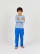 Rustique Coton Pantalon Cobalt