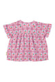 Cherries Peter Pan Collar Baby Shirt Lilac