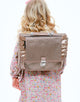 Caramel and Cie Petit Cartable Froufrous Cuivre Pailettes backpack