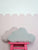 Velvet Cloud Pillow for Baby Room Grey