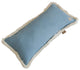 Bolster with Fringe Decorative Pillow Jeans Denim