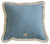 Cushion with Fringe Jeans Soft Denim