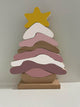 Colored Christmas Stacker Pink
