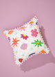 Grandma's Garden Pompom Cushion