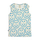 Ribbed Tank Smiley Blue